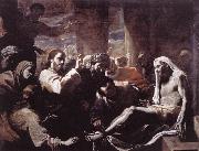 PRETI, Mattia The Raising of Lazarus  hfy oil painting